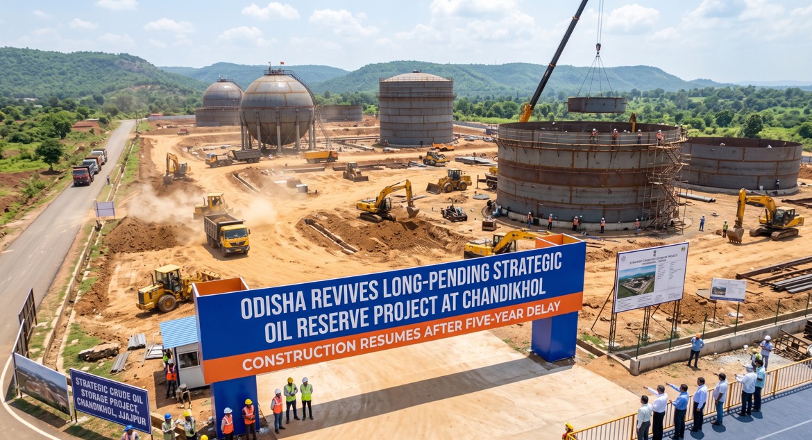 Five-Year Delay Ends as Odisha Revives Strategic Crude Oil Reserve Project at Chandikhol